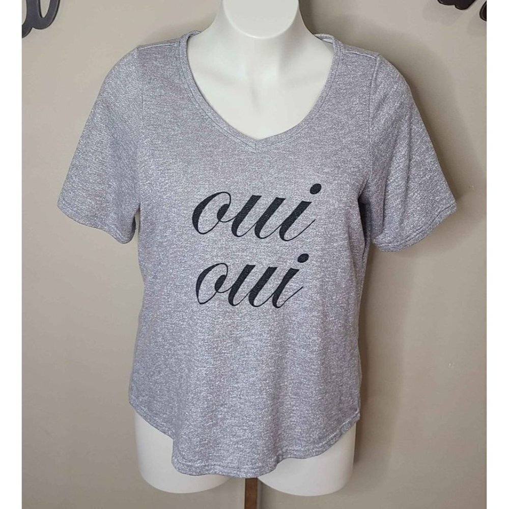 Junarose Oui Oui Short Sleeve Sweater Top Size 1X
